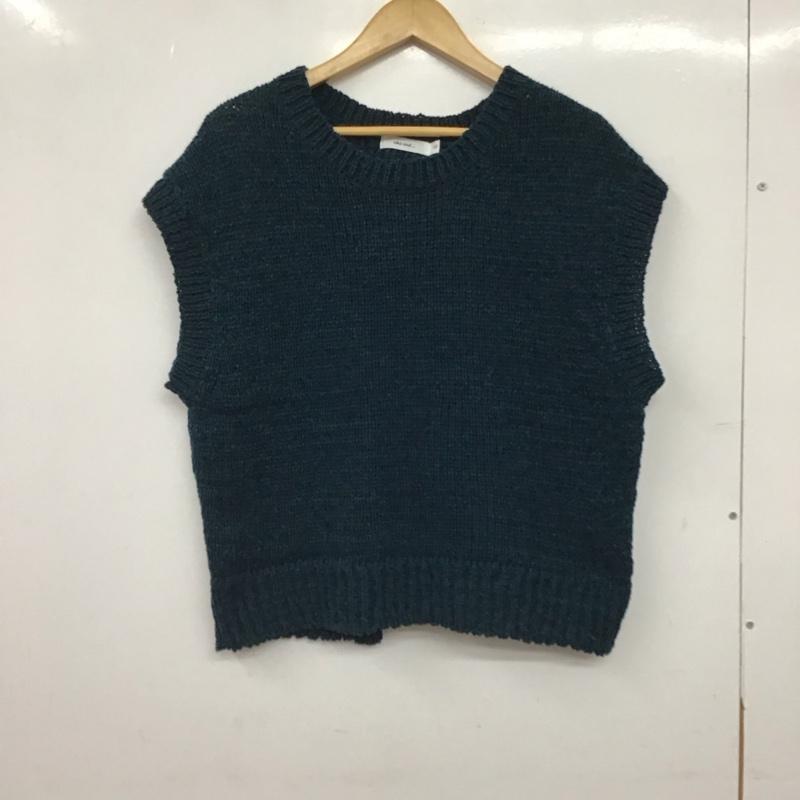 ニコアンド niko and... ベスト ベスト M 無地 緑 / グリーン / green レディース USED 古着 中古 10156784