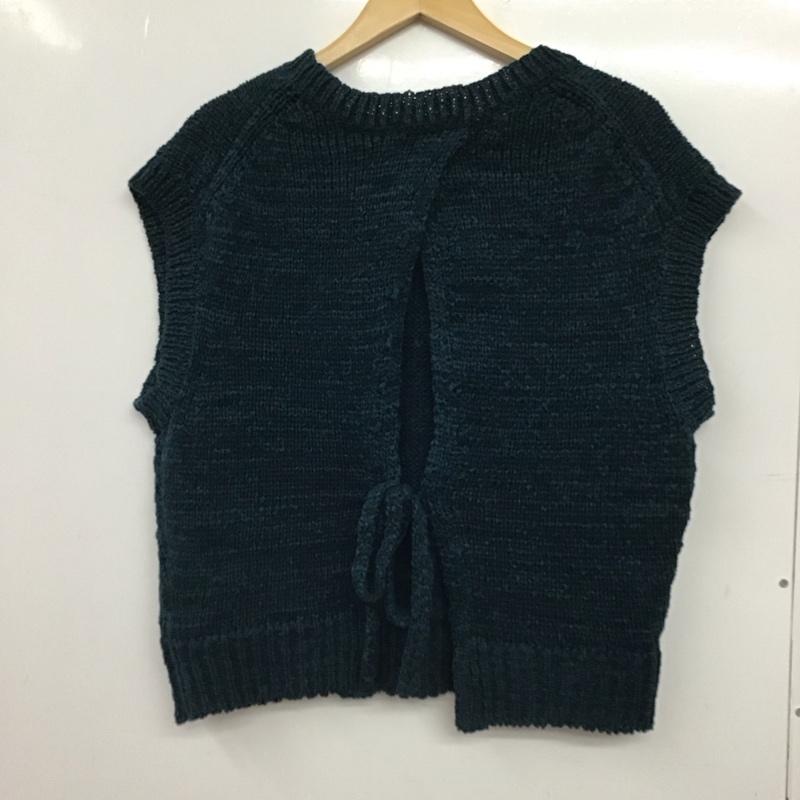 ニコアンド niko and... ベスト ベスト M 無地 緑 / グリーン / green レディース USED 古着 中古 10156784