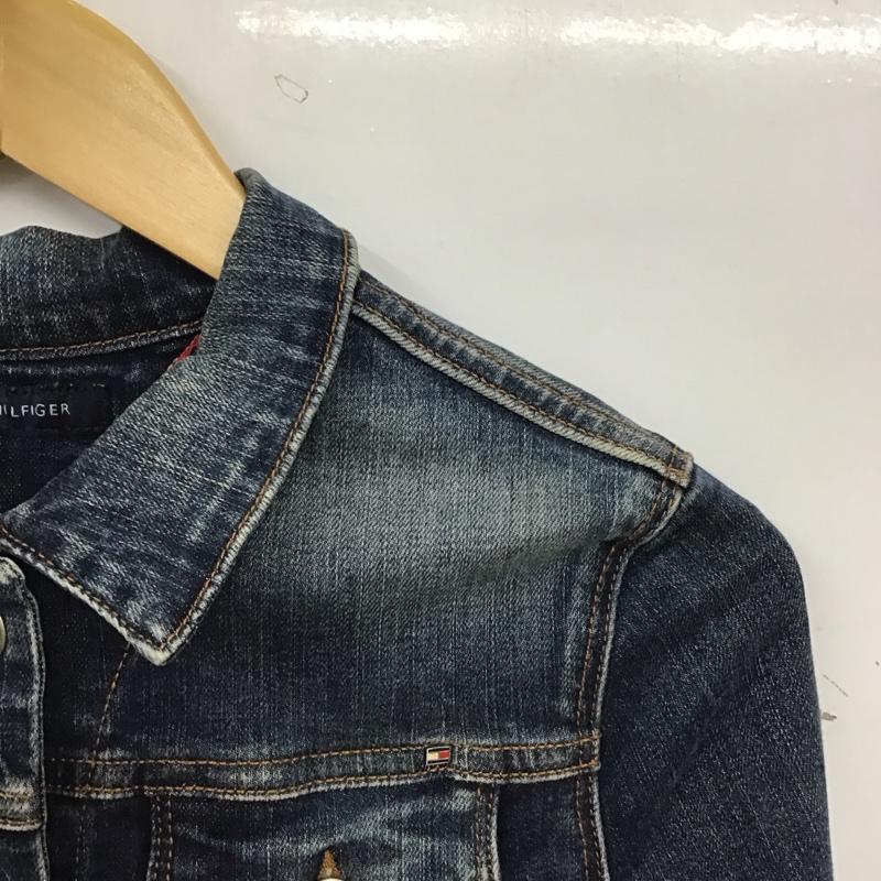 トミーヒルフィガー TOMMY HILFIGER ジャケット、上着 ジャンパー、ブルゾン デニムジャケット Gジャン アウター カジュアルジャケット 4 無地 インディゴ / インディゴ / Indigo レディース USED 古着 中古 10156785