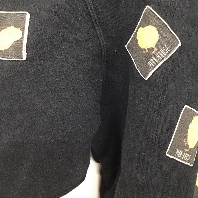 ピンクハウス PINK HOUSE トレーナー 長袖 L ロゴ、文字 黒 / ブラック / black レディース USED 古着 中古 10156788