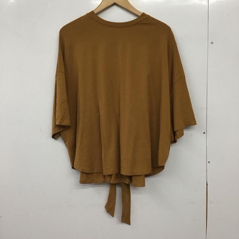 エディットバイイエッカベッカ Editt by YECCA VECCA カットソー 半袖 半袖カットソー プリントTシャツ クルーネックカットソー FREE 無地 キャメル / キャメル / レディース USED 古着 中古 10156792