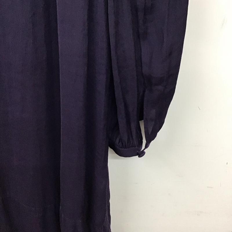 イネド INED ワンピース ひざ丈スカート 無地 紫 / パープル / purple レディース USED 古着 中古 10156793