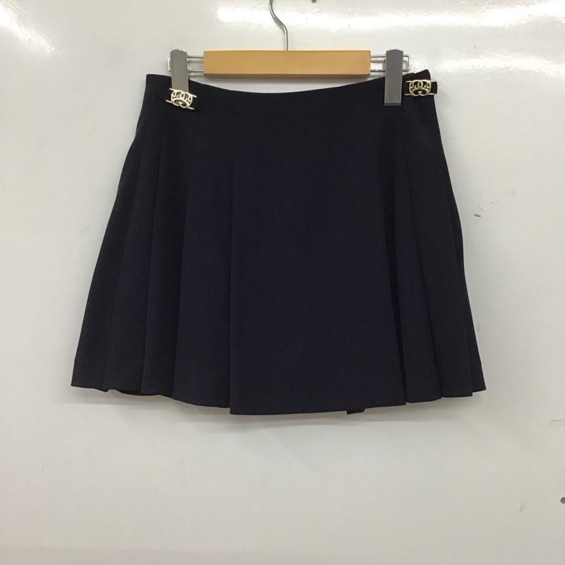 スナイデル SNIDEL パンツ ショートパンツ SWFP251200 プリーツミニスカショーパン 0 無地 紺 / ネイビー / navy レディース USED 古着 中古 10156800