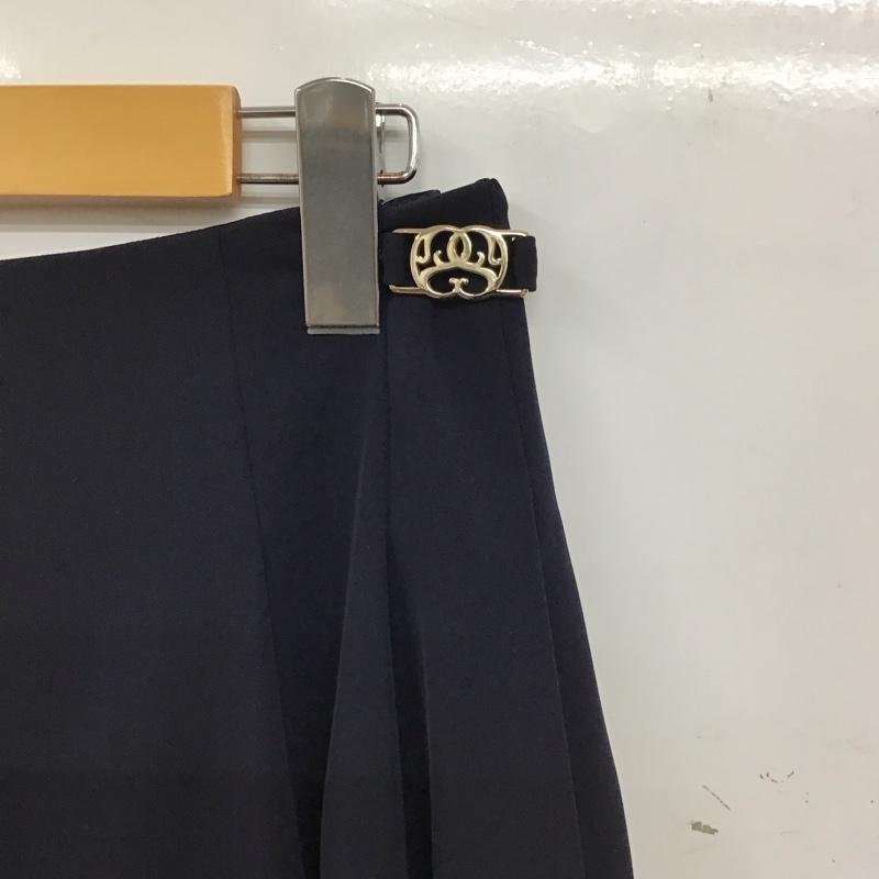 スナイデル SNIDEL パンツ ショートパンツ SWFP251200 プリーツミニスカショーパン 0 無地 紺 / ネイビー / navy レディース USED 古着 中古 10156800