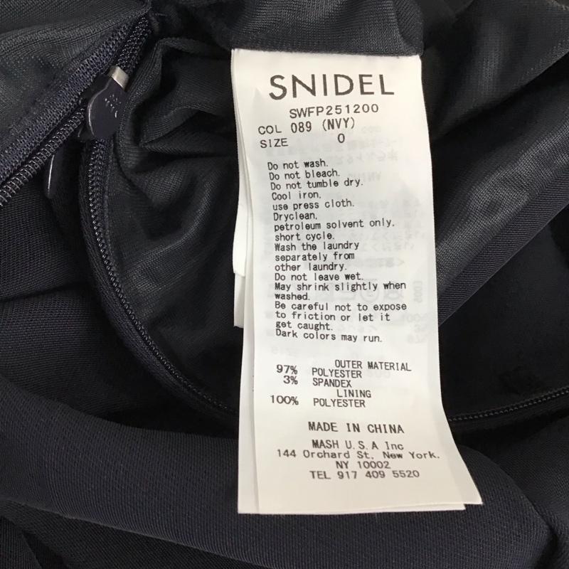 スナイデル SNIDEL パンツ ショートパンツ SWFP251200 プリーツミニスカショーパン 0 無地 紺 / ネイビー / navy レディース USED 古着 中古 10156800