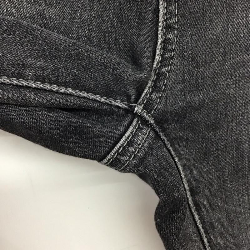 ディジット d zzit パンツ デニム、ジーンズ デニムパンツ スリムパンツ カジュアルパンツ ストレッチパンツ 26インチ 無地 X ダメージ加工 ダークグレー / ダークグレー / レディース USED 古着 中古 10156803