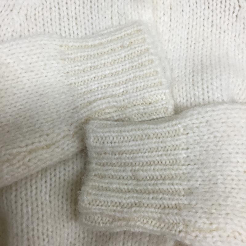 ザラ ZARA カーディガン 長袖 長袖ニットカーディガン 前ボタン M 無地 アイボリー / アイボリー / レディース USED 古着 中古 10156804