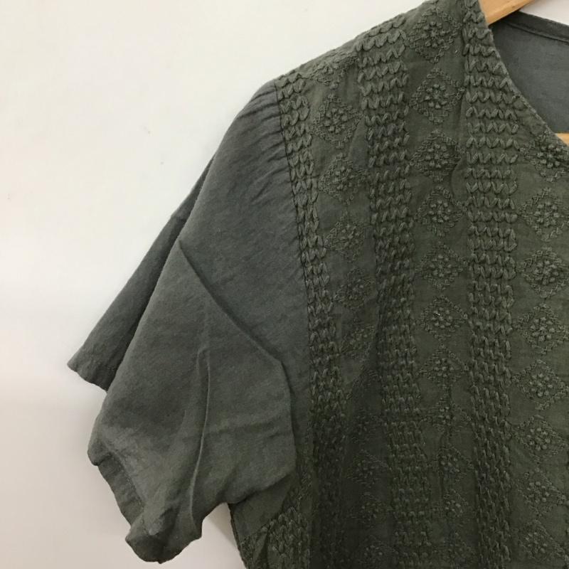 サマンサモスモス Samansa Mos2 カットソー 半袖 M 無地 薄緑 / ライトグリーン / レディース USED 古着 中古 10156807