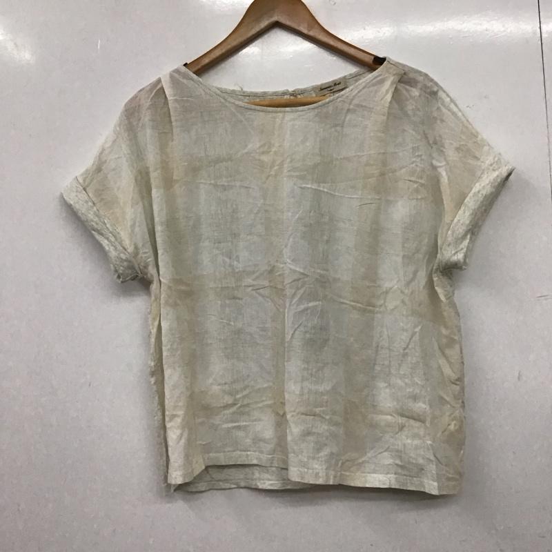 サマンサモスモス Samansa Mos2 カットソー 半袖 FREE チェック オフホワイト / オフホワイト / レディース USED 古着 中古 10156808