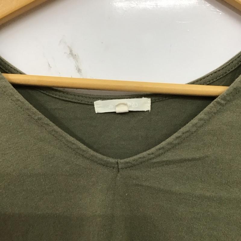 スタディオクリップ studio CLIP カットソー 半袖 M 無地 カーキ / カーキ / khaki レディース USED 古着 中古 10156810