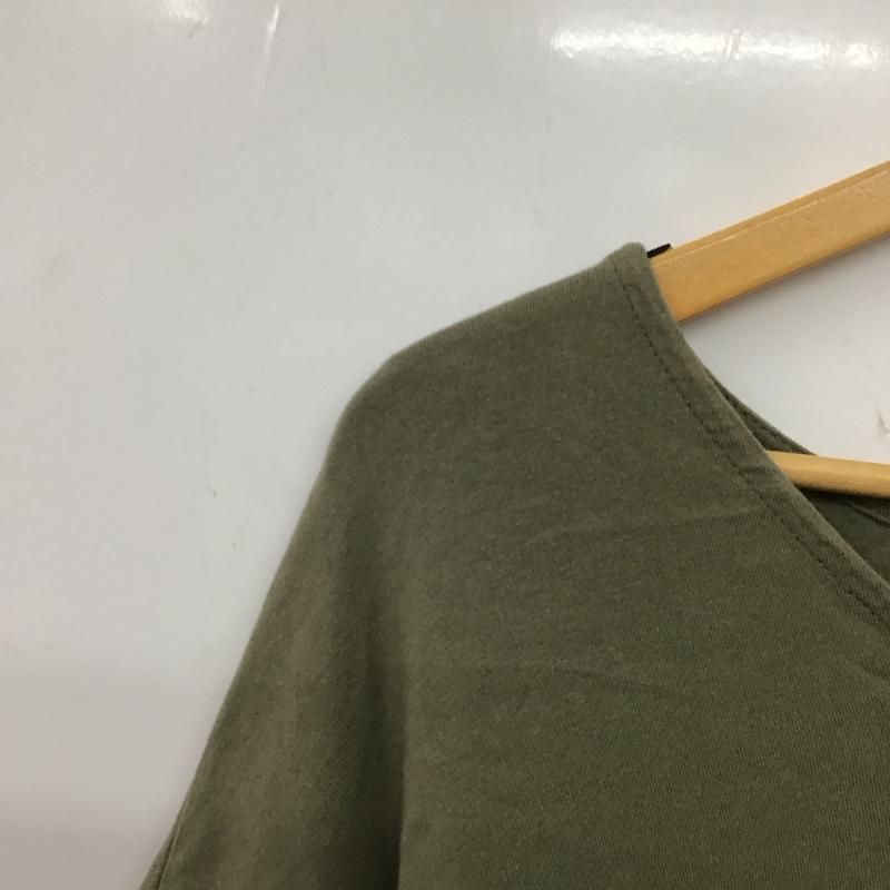 スタディオクリップ studio CLIP カットソー 半袖 M 無地 カーキ / カーキ / khaki レディース USED 古着 中古 10156810