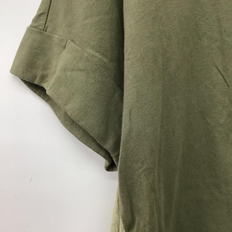 スタディオクリップ studio CLIP カットソー 半袖 M 無地 カーキ / カーキ / khaki レディース USED 古着 中古 10156810