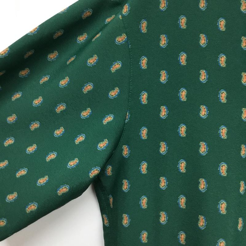 ユナイテッドアローズグリーンレーベルリラクシング UNITED ARROWS green label relaxing シャツ、ブラウス 半袖 半袖シャツ プリントシャツ ポケットシャツ プリント 緑 / グリーン / green レディース USED 古着 中古 10156812