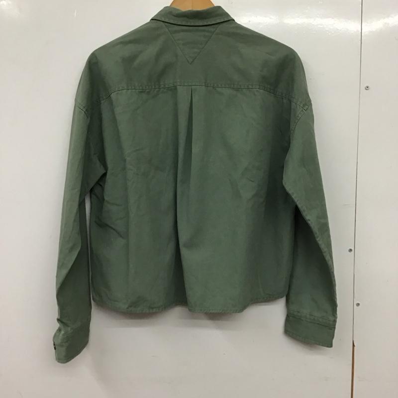 トミー ジーンズ TOMMY JEANS シャツ、ブラウス 長袖 S 無地 カーキ / カーキ / khaki レディース USED 古着 中古 10156813