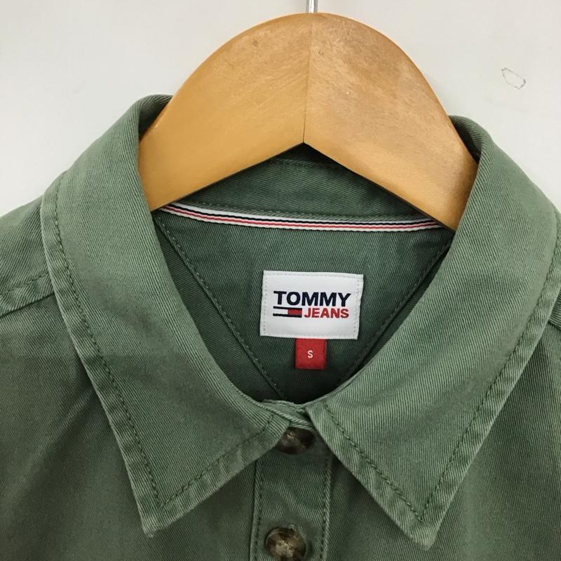 トミー ジーンズ TOMMY JEANS シャツ、ブラウス 長袖 S 無地 カーキ / カーキ / khaki レディース USED 古着 中古 10156813
