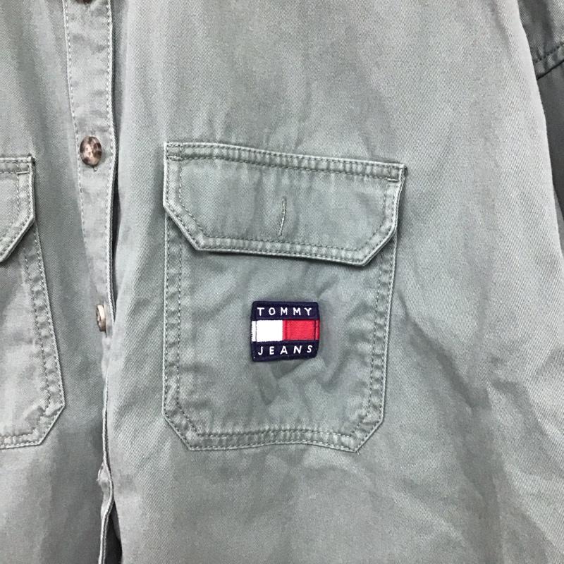 トミー ジーンズ TOMMY JEANS シャツ、ブラウス 長袖 S 無地 カーキ / カーキ / khaki レディース USED 古着 中古 10156813