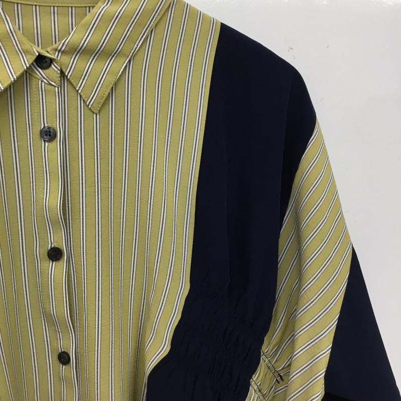 オズモーシス OSMOSIS シャツ、ブラウス 半袖 半袖シャツ ストライプシャツ フロントボタン ONE SIZE プリント マルチカラー / マルチカラー / multicolor レディース USED 古着 中古 10156814