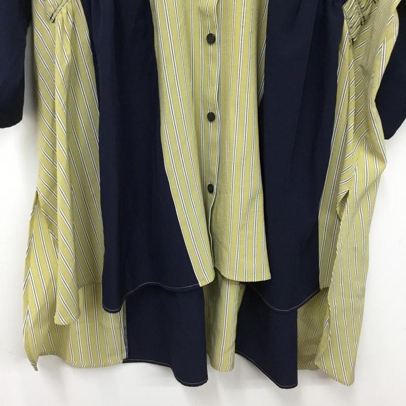 オズモーシス OSMOSIS シャツ、ブラウス 半袖 半袖シャツ ストライプシャツ フロントボタン ONE SIZE プリント マルチカラー / マルチカラー / multicolor レディース USED 古着 中古 10156814