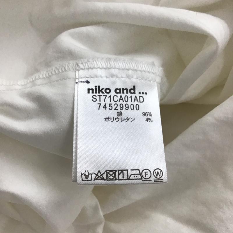 ニコアンド niko and... カットソー 長袖 L 無地 白 / ホワイト / white レディース USED 古着 中古 10156815