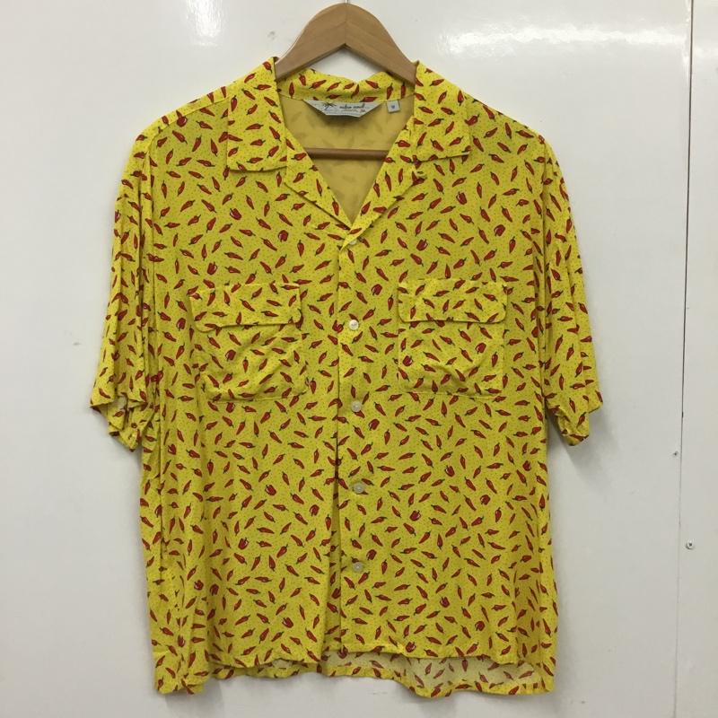 ニコアンド niko and... シャツ、ブラウス 半袖 半袖シャツ プリントシャツ ポケットシャツ M プリント 黄 / イエロー / yellow レディース USED 古着 中古 10156817