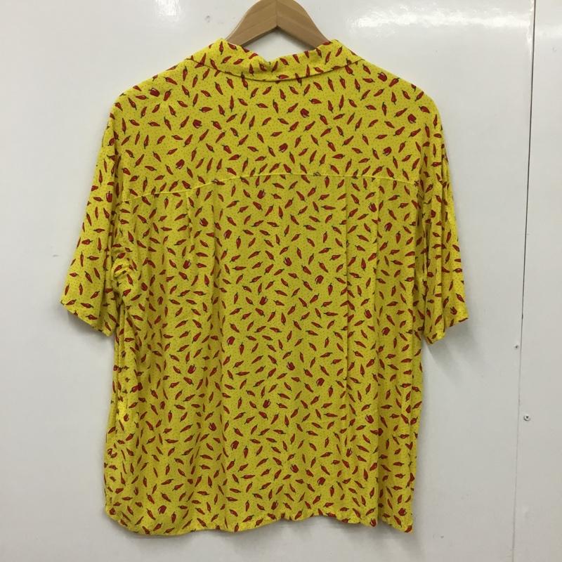 ニコアンド niko and... シャツ、ブラウス 半袖 半袖シャツ プリントシャツ ポケットシャツ M プリント 黄 / イエロー / yellow レディース USED 古着 中古 10156817