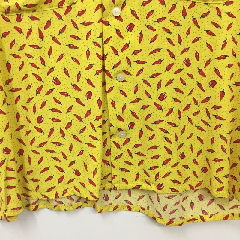 ニコアンド niko and... シャツ、ブラウス 半袖 半袖シャツ プリントシャツ ポケットシャツ M プリント 黄 / イエロー / yellow レディース USED 古着 中古 10156817