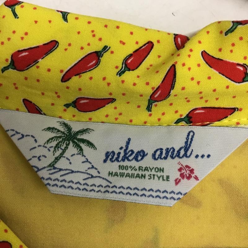 ニコアンド niko and... シャツ、ブラウス 半袖 半袖シャツ プリントシャツ ポケットシャツ M プリント 黄 / イエロー / yellow レディース USED 古着 中古 10156817