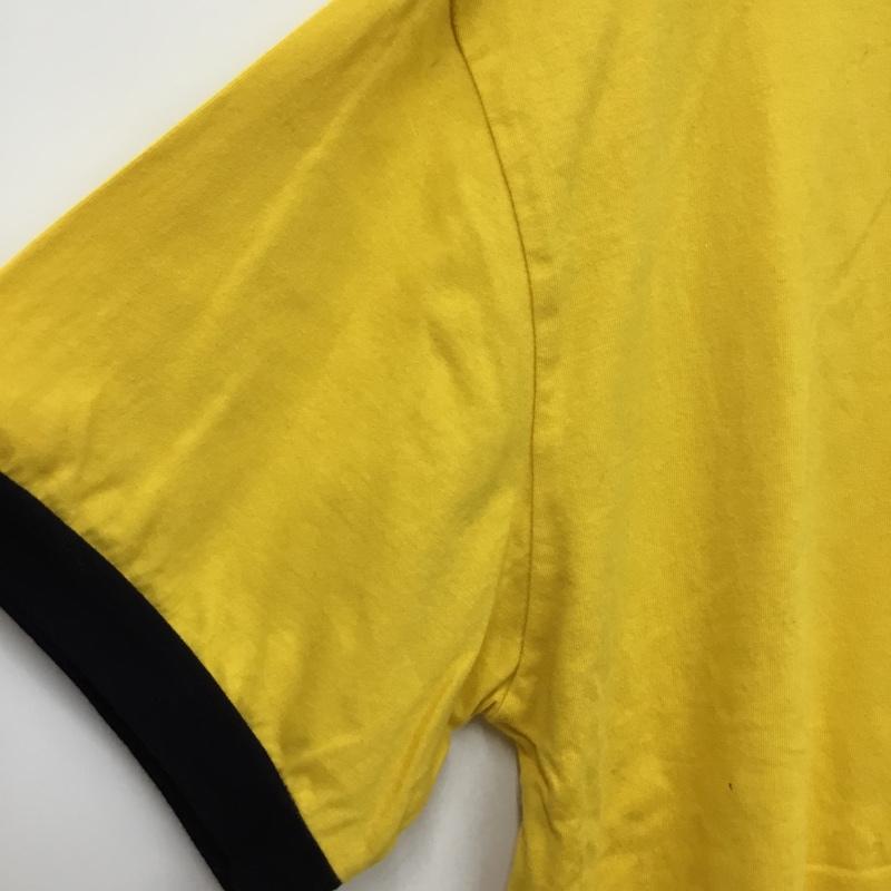チャンピオン Champion Tシャツ 半袖 半袖カットソー プリントTシャツ クルーネックカットソー M ロゴ、文字 黄 / イエロー / yellow レディース USED 古着 中古 10156818