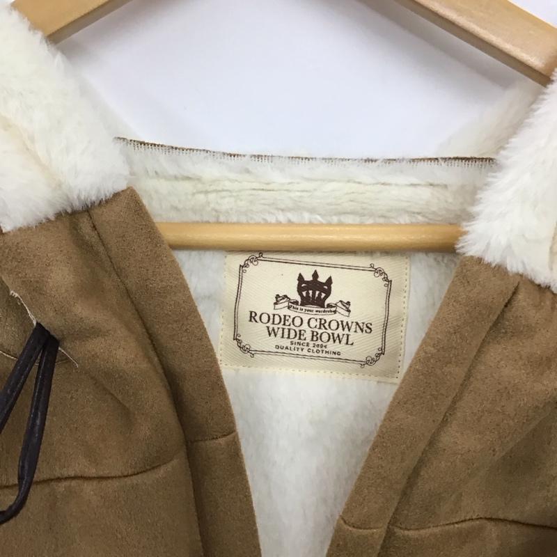 ロデオクラウンズ Rodeo Crowns コート コート一般 ムートンコート M 無地 キャメル / キャメル / レディース USED 古着 中古 10156819