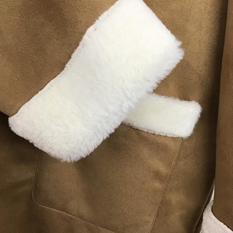 ロデオクラウンズ Rodeo Crowns コート コート一般 ムートンコート M 無地 キャメル / キャメル / レディース USED 古着 中古 10156819