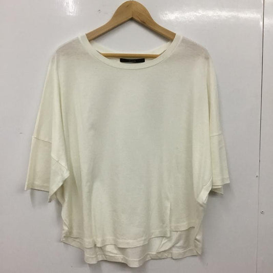 ミューニック Munich Tシャツ 半袖 半袖カットソー 無地Tシャツ クルーネックカットソー S 無地 アイボリー / アイボリー / レディース USED 古着 中古 10156826