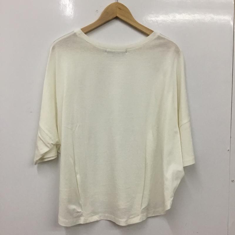 ミューニック Munich Tシャツ 半袖 半袖カットソー 無地Tシャツ クルーネックカットソー S 無地 アイボリー / アイボリー / レディース USED 古着 中古 10156826