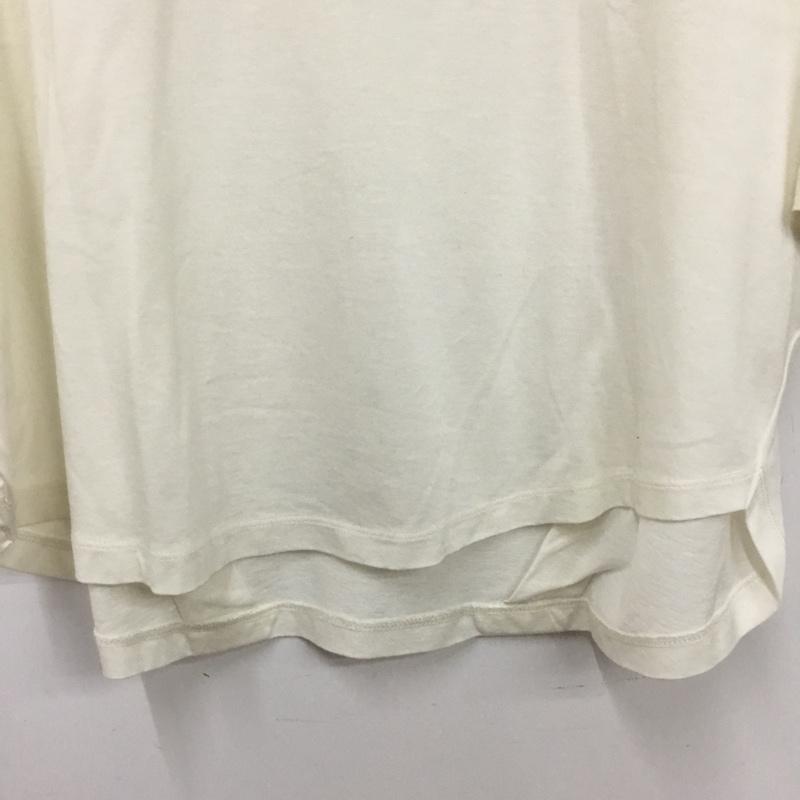 ミューニック Munich Tシャツ 半袖 半袖カットソー 無地Tシャツ クルーネックカットソー S 無地 アイボリー / アイボリー / レディース USED 古着 中古 10156826