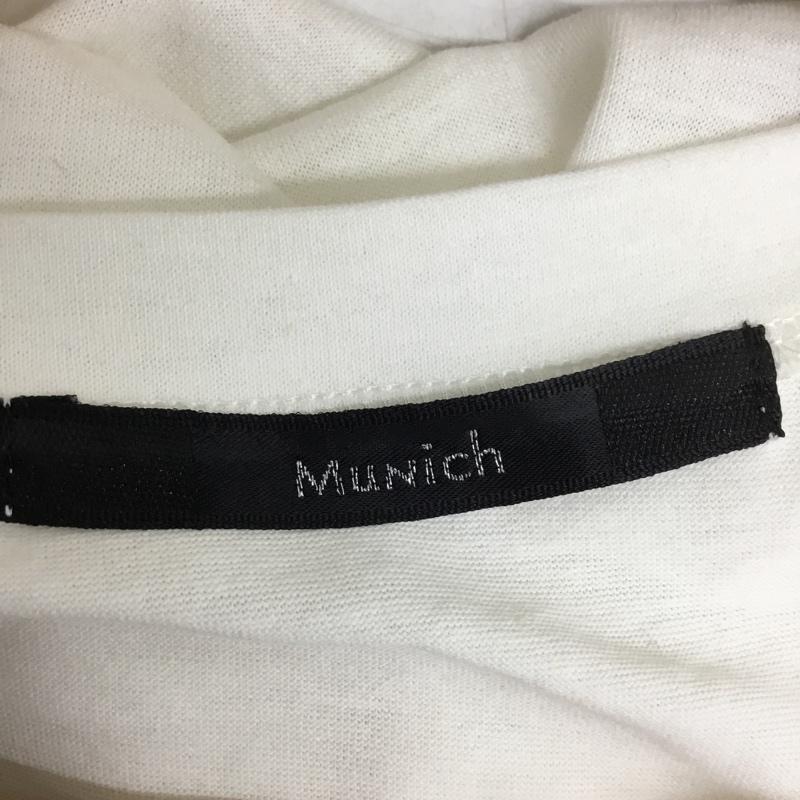 ミューニック Munich Tシャツ 半袖 半袖カットソー 無地Tシャツ クルーネックカットソー S 無地 アイボリー / アイボリー / レディース USED 古着 中古 10156826