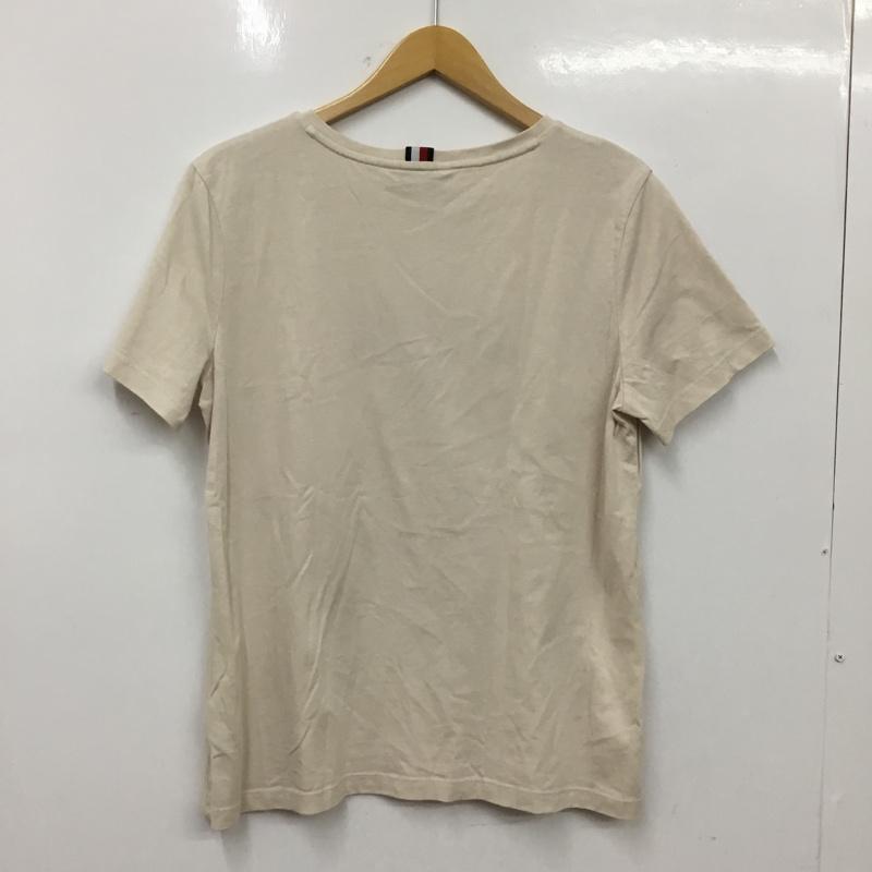 トミーヒルフィガー TOMMY HILFIGER Tシャツ 半袖 半袖カットソー プリントTシャツ クルーネックカットソー L ロゴ、文字 ベージュ / ベージュ / beige レディース USED 古着 中古 10156831