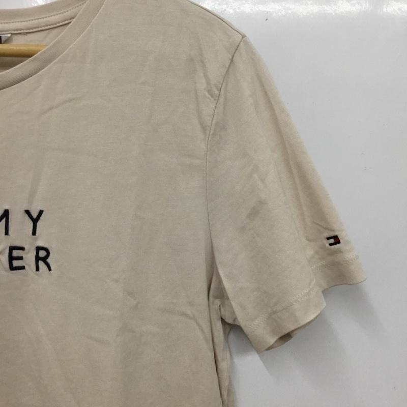 トミーヒルフィガー TOMMY HILFIGER Tシャツ 半袖 半袖カットソー プリントTシャツ クルーネックカットソー L ロゴ、文字 ベージュ / ベージュ / beige レディース USED 古着 中古 10156831