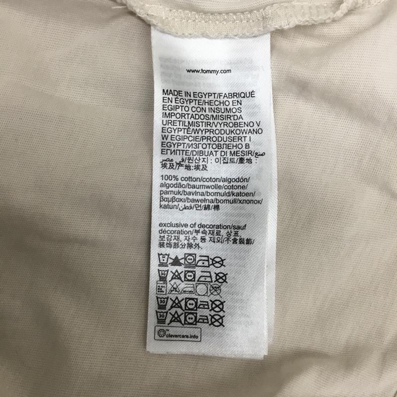 トミーヒルフィガー TOMMY HILFIGER Tシャツ 半袖 半袖カットソー プリントTシャツ クルーネックカットソー L ロゴ、文字 ベージュ / ベージュ / beige レディース USED 古着 中古 10156831