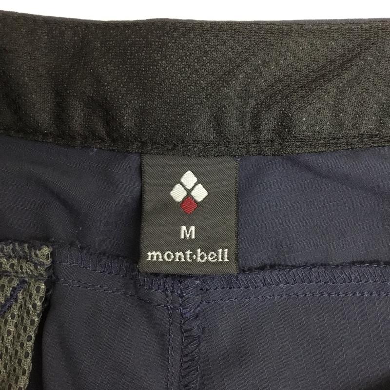 モンベル mont-bell パンツ ワークパンツ、ペインターパンツ カジュアルパンツ ナイロンパンツ スリムパンツ ストレッチ M ロゴ、文字 紺 / ネイビー / navy レディース USED 古着 中古 10156836