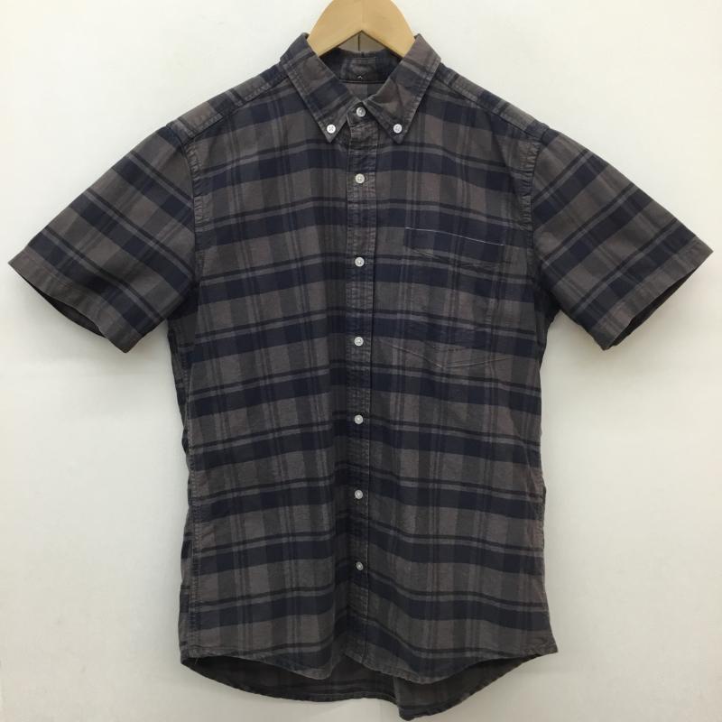 ハーレー Hurley シャツ、ブラウス 半袖 Hurley 半袖シャツ チェック柄 S チェック 紺 / ネイビー / navy X チャコールグレー / チャコールグレー / メンズ USED 古着 中古 10156837