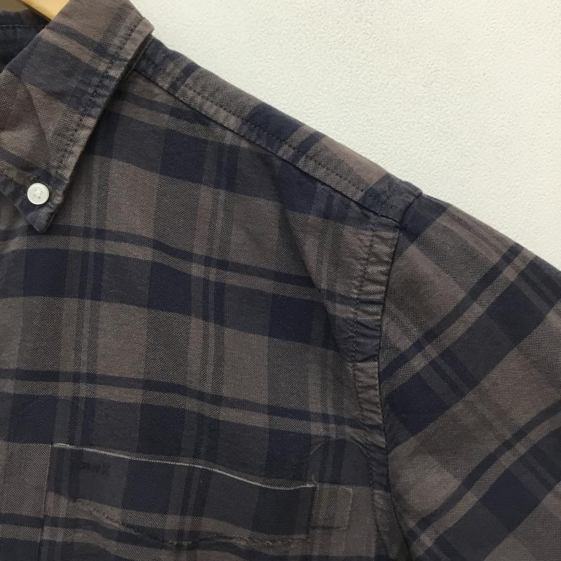 ハーレー Hurley シャツ、ブラウス 半袖 Hurley 半袖シャツ チェック柄 S チェック 紺 / ネイビー / navy X チャコールグレー / チャコールグレー / メンズ USED 古着 中古 10156837