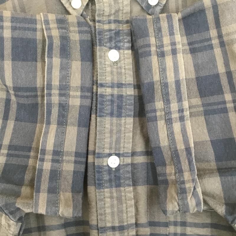 ハーレー Hurley シャツ、ブラウス 半袖 Hurley 半袖シャツ チェック柄 S チェック 紺 / ネイビー / navy X チャコールグレー / チャコールグレー / メンズ USED 古着 中古 10156837