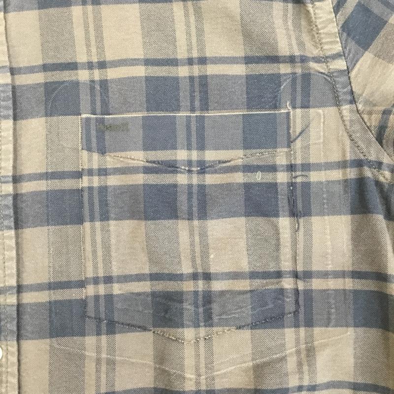 ハーレー Hurley シャツ、ブラウス 半袖 Hurley 半袖シャツ チェック柄 S チェック 紺 / ネイビー / navy X チャコールグレー / チャコールグレー / メンズ USED 古着 中古 10156837