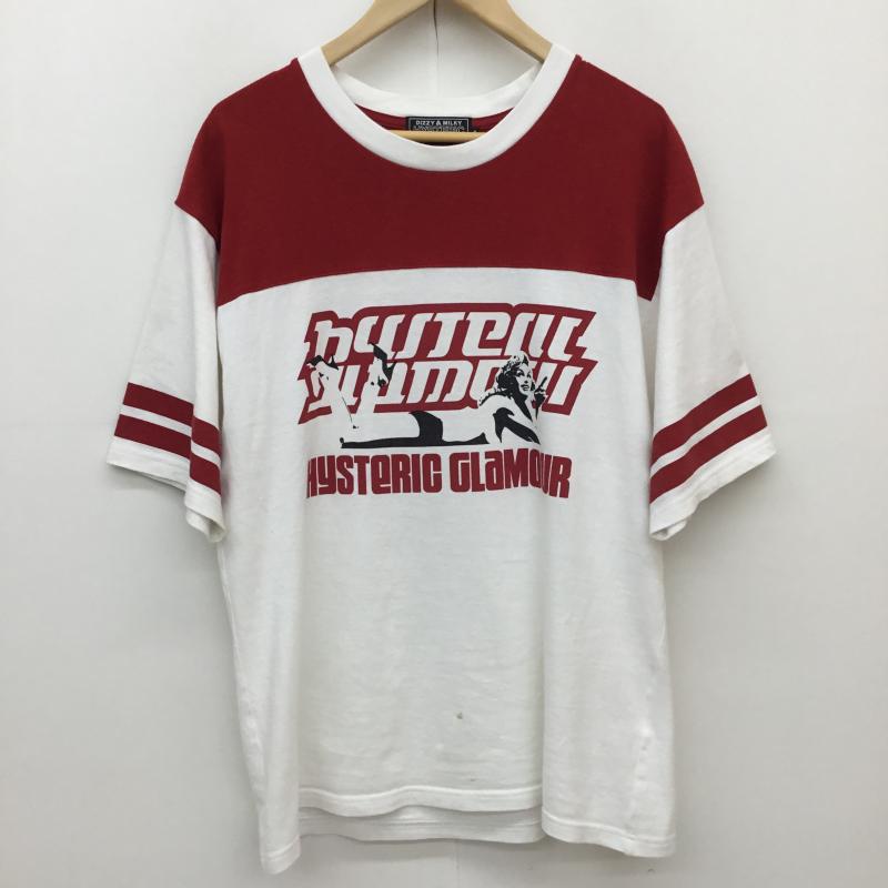 ヒステリックグラマー HYSTERIC GLAMOUR Tシャツ 半袖 HYSTERIC GLAMOUR LAY DAY WOMAN オーバーサイズTシャツ S ロゴ、文字 白 / ホワイト / white メンズ USED 古着 中古 10156841