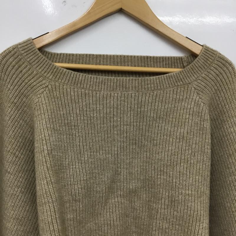 ナイスクラップ NICE CLAUP ニット、セーター 長袖 長袖ニットカットソー クルーネック セーター M 無地 ベージュ / ベージュ / beige レディース USED 古着 中古 10156846