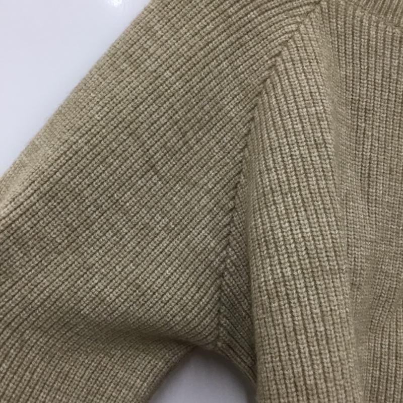 ナイスクラップ NICE CLAUP ニット、セーター 長袖 長袖ニットカットソー クルーネック セーター M 無地 ベージュ / ベージュ / beige レディース USED 古着 中古 10156846