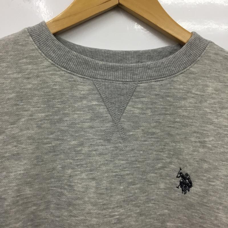 ユーエスポロアッスン U.S.POLO ASSN. トレーナー 長袖 長袖トレーナー スウェット クルーネック プルオーバー FREE ロゴ、文字 灰 / グレー / gray レディース USED 古着 中古 10156847