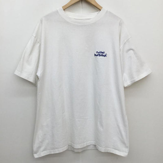 ラシット russet Tシャツ 半袖 RB russet burbank 半袖 Tシャツ L ロゴ、文字 白 / ホワイト / white メンズ USED 古着 中古 10156848
