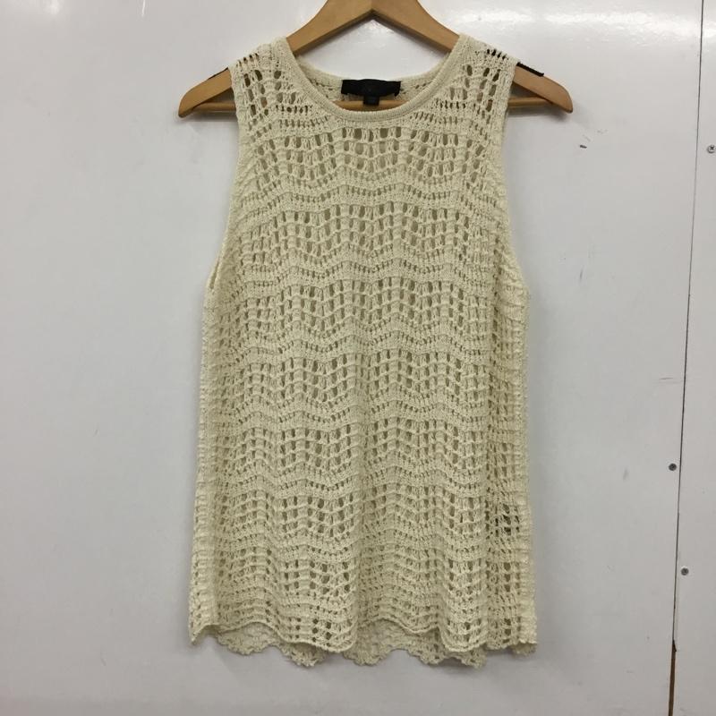 ザラ ZARA ベスト ベスト ニットベスト プルオーバーニットベスト M  アイボリー / アイボリー / レディース USED 古着 中古 10156853