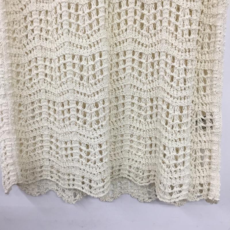 ザラ ZARA ベスト ベスト ニットベスト プルオーバーニットベスト M  アイボリー / アイボリー / レディース USED 古着 中古 10156853