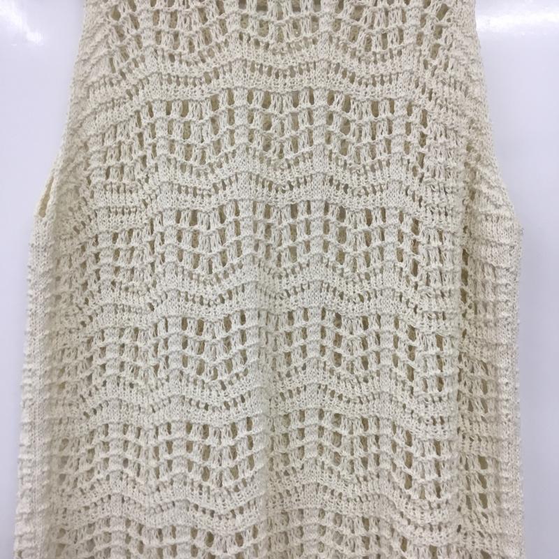 ザラ ZARA ベスト ベスト ニットベスト プルオーバーニットベスト M  アイボリー / アイボリー / レディース USED 古着 中古 10156853